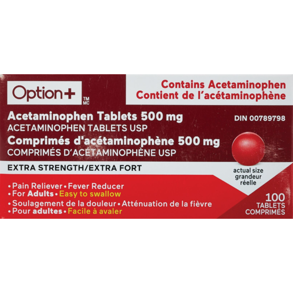 Rexall OPTION+ Acetaminophen Tablets Same-Day Delivery | Instacart
