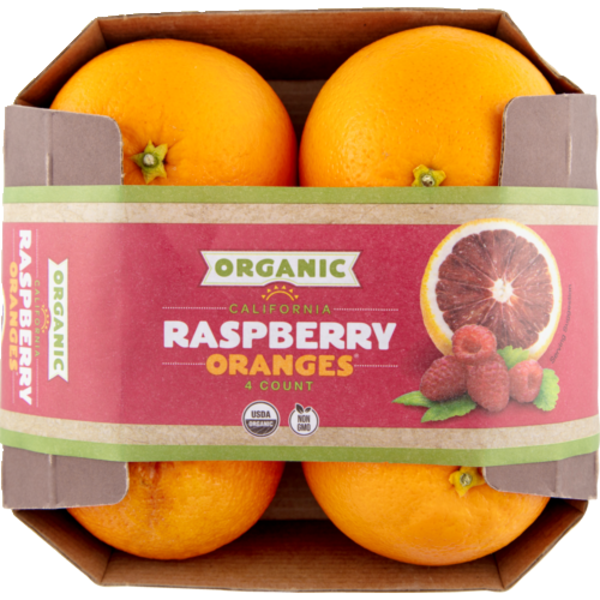 Organic Raspberry Oranges Punnet, 4 Count Same-Day Delivery or