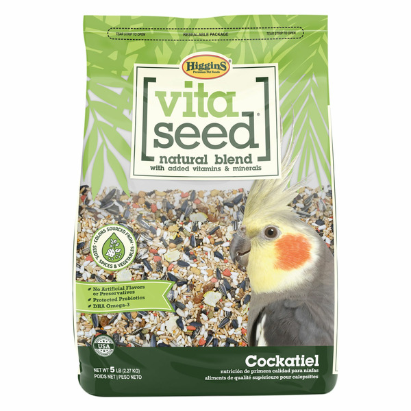Higgins Vita Seed Cockatiel Natural Blend Bird Food