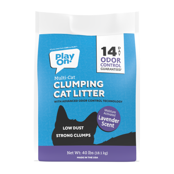 Play On Lavender Scented Clumping Cat Litter Bag