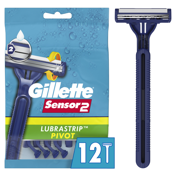 Gillette Sensor2 Pivoting Head Men's Disposable Razors Same-Day