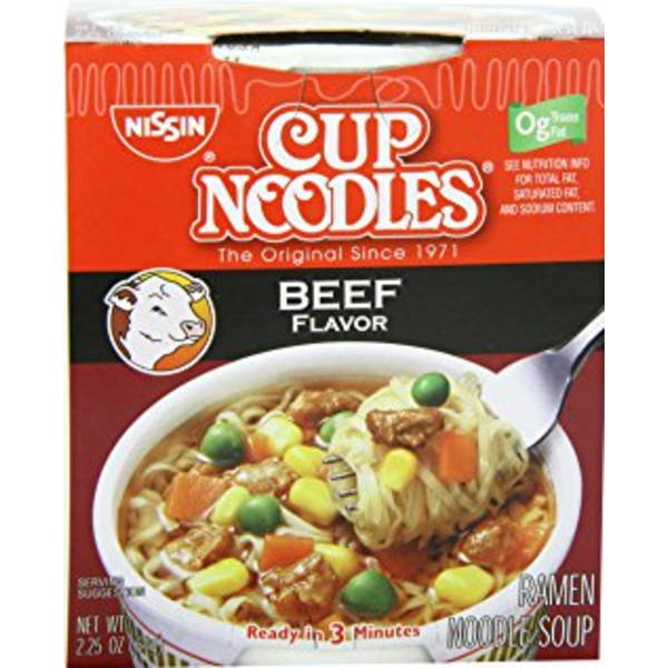 Cup Noodle - Beef Flavor - 12/2.5 oz