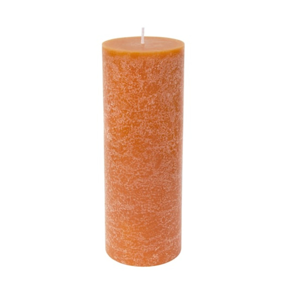 Ashland Mottled Pillar Candle - Orange