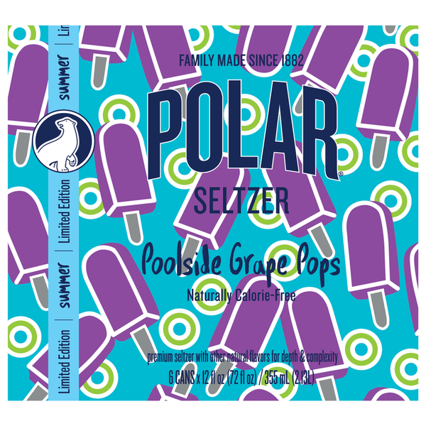 Polar Premium Poolside Grape Pops Seltzer Same-Day Delivery or