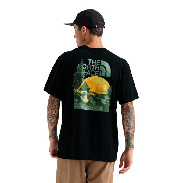 The North Face Men's Pitch A Tent Short Sleeve T-Shirt, L - TNF Black