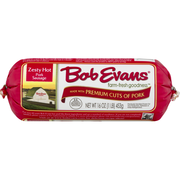 Bob Evans Zesty Hot Pork Sausage (16 oz) Instacart