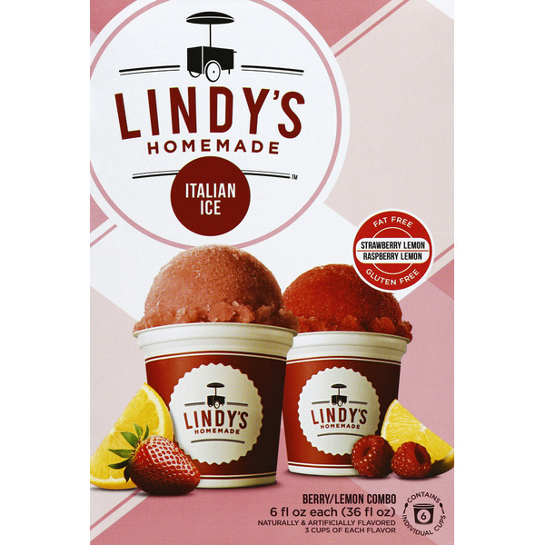 Lindy's Italian Ice, Berry/Lemon Combo Same-Day Delivery or Pickup