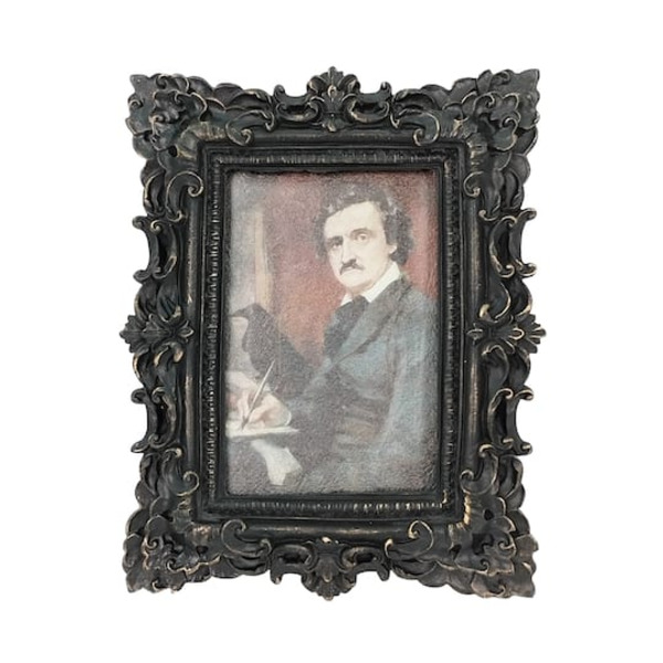 Ashland Framed Poe Portrait Tabletop Décor, 7 x 9 in