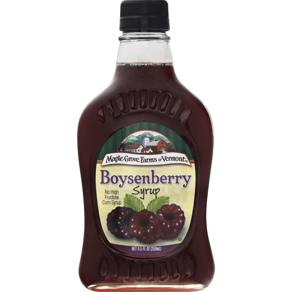 Maple Grove Farms Of Vermont Syrup, Boysenberry (8.5 oz) Instacart