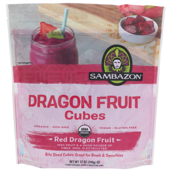 Sambazon Organic Dragon Fruit Acai Smoothie Cubes Same-Day