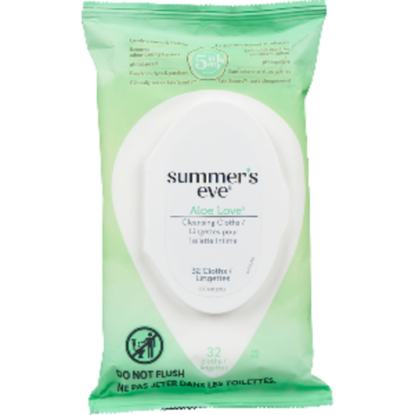 Summer's Eve Aloe Love Cleansing Cloths Same-Day Delivery | Rexall