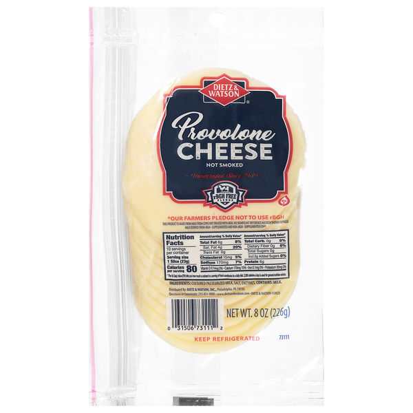 Dietz & Watson Not Smoked Provolone Cheese