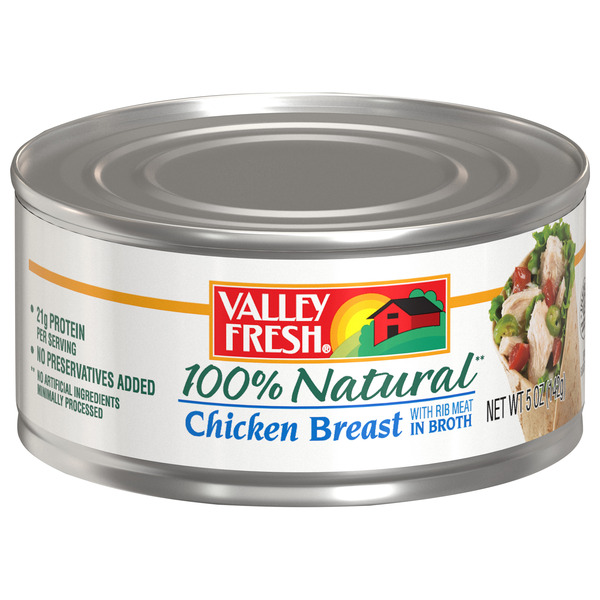 VALLEY FRESH 100% Natural in Water Chicken Breast with Rib Meat