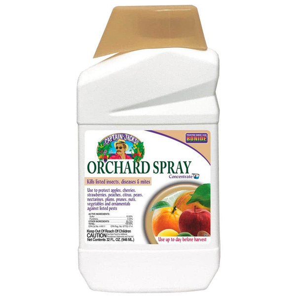 Bonide Captain Jack's Citrus, Fruit And Nut Orchard Spray, 32 Oz. Concentrate, Fungicide, Insecticide And Miticide