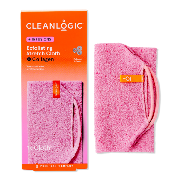 Cleanlogic Infusions Exfoliating Stretch Cloth + Collagen