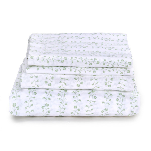 Martha Stewart King 4-Piece Sheet Set - Green
