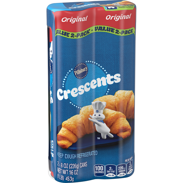 Pillsbury Original Crescent Rolls Refrigerated Canned Pastry Dough