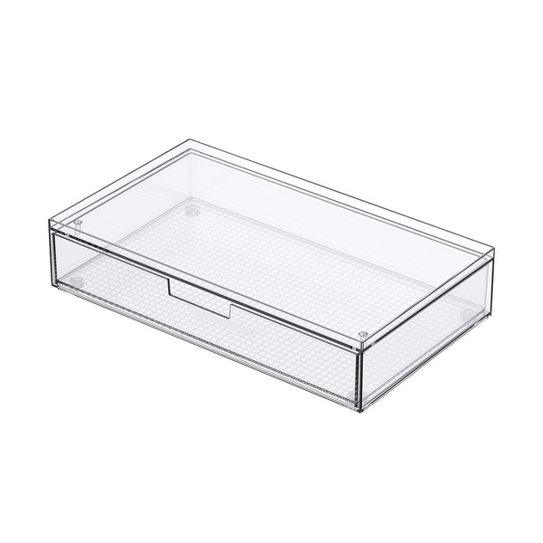 Everything Organizer Clear Wide Short Drawer, 12 x 7 x 2-1/2 in