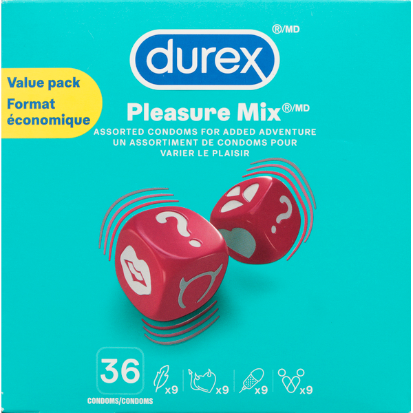 187【新品・未使用】AMBROSIO　MONTREAL　DUREX Durex Condoms Pleasure Mix Value Pack Same-Day Delivery | Rexall