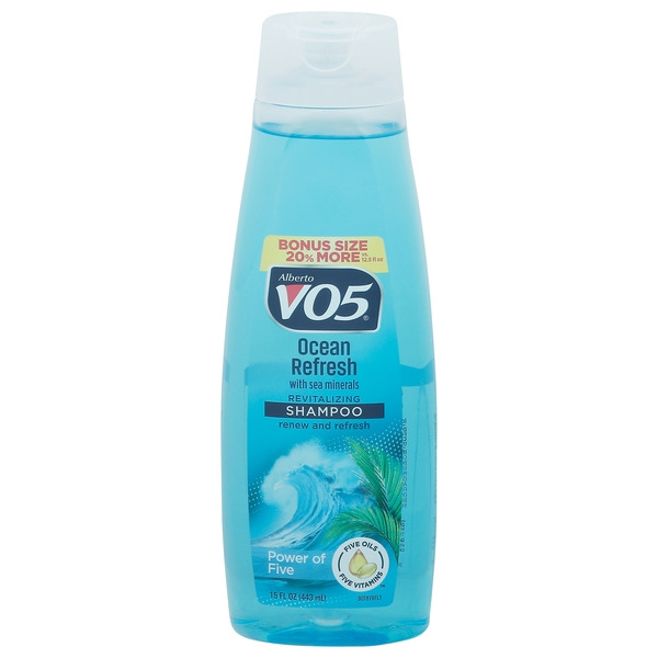 Alberto VO5 Shampoo, Revitalizing, Ocean Refresh, Bonus Size Same