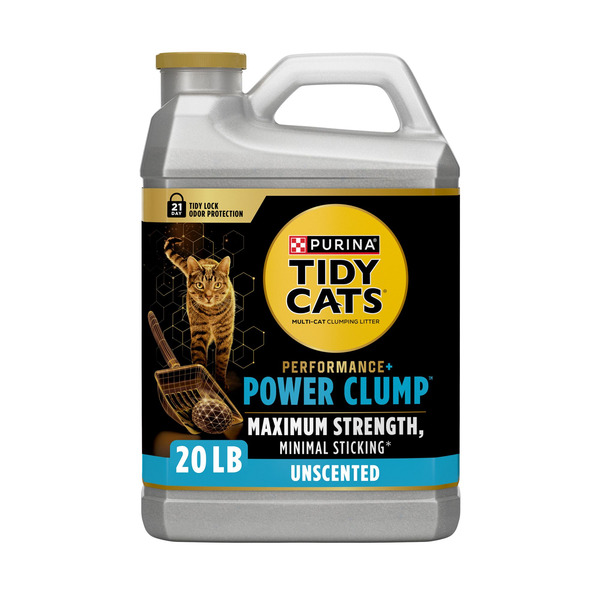 Purina Tidy Cats Performance Plus Power Clump Unscented Multi Cat Clumping Cat Litter