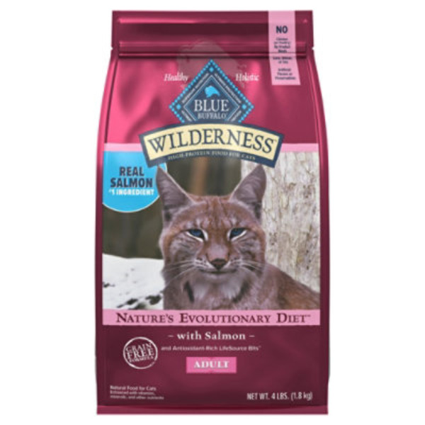 Blue Buffalo Wilderness High Protein, Natural Adult Dry Cat Food, Salmon
