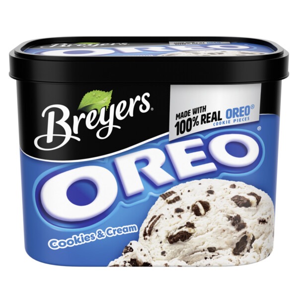 Breyers Frozen Dairy Dessert Oreo Cookies And Cream (64 oz) Instacart