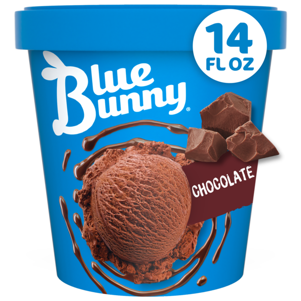 Lala様　アイスブルー Blue Bunny Chocolate Frozen Dessert, 14 fl oz Same-Day Delivery