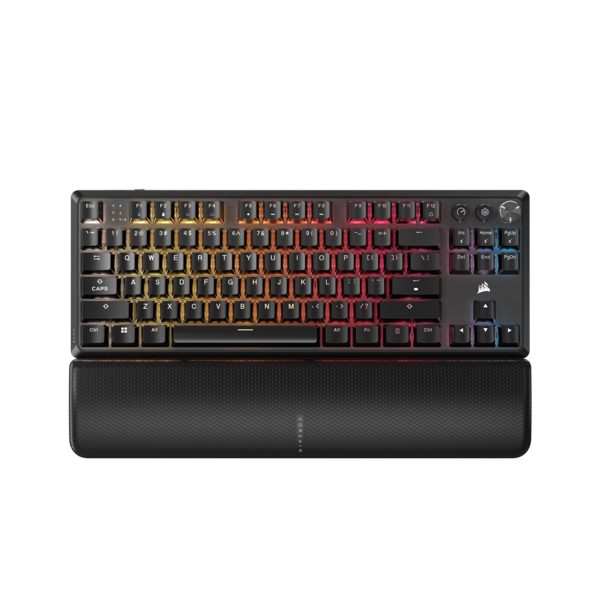 CORSAIR K70 Core TKL Compact Wireless RGB Pre Lubed Linear Mechanical Switches Gaming Keyboard With Sound Dampening - Black