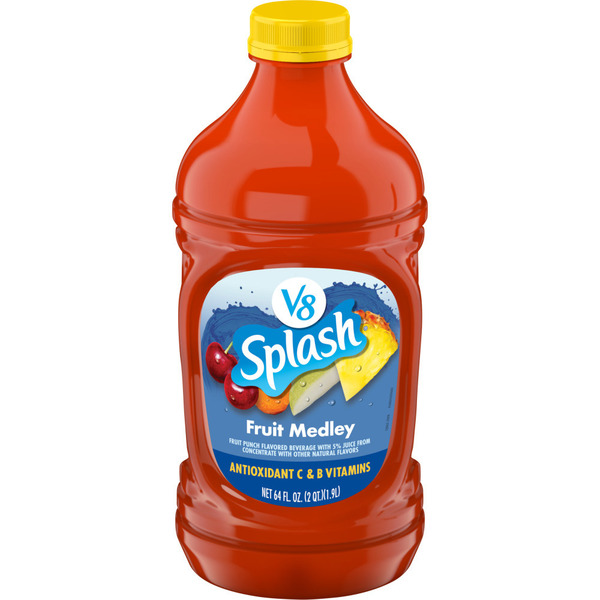 V8 Fruit Medley Flavored Beverage, 64 fl oz Bottle
