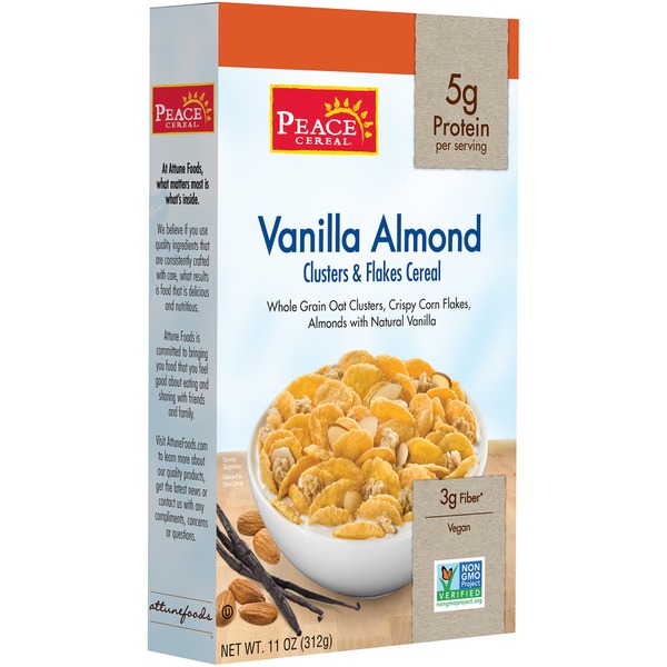 Peace Cereal Vanilla Almond Clusters & Flakes Cereal (11 oz) Instacart