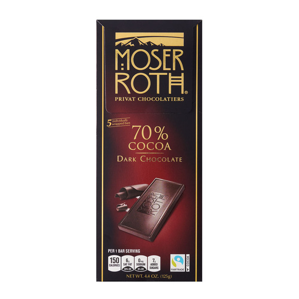 Moser Roth 70% Dark Chocolate Bar