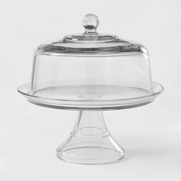 Threshold Classic Glass Cake Stand With Dome