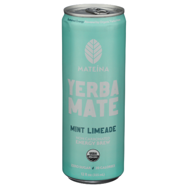 Mateina Organic Mint Limeade Yerba Mate Same-Day Delivery or