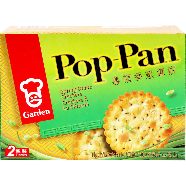 Garden Pop-Pan Spring Onion Crackers