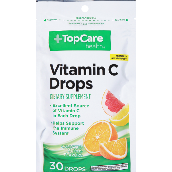 TopCare Vitamin C Drops, Assorted Citrus Flavors Same-Day Delivery