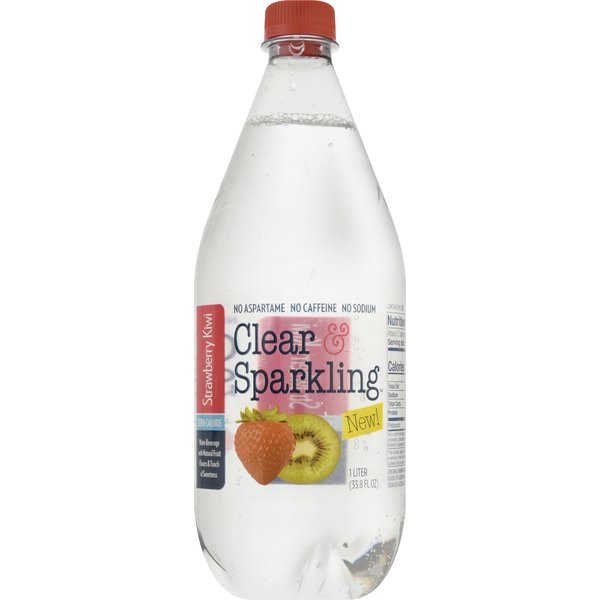 Clear & Sparkling Water Beverage, Strawberry Kiwi (1 L) Instacart