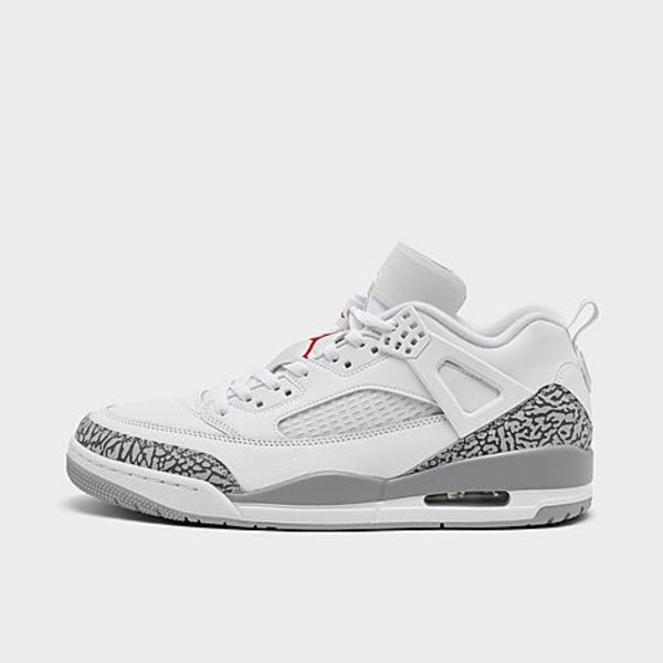 Nike Men's Spizike Low Casual Shoes, Size 8.5 - White/Varsity Red/Cool Grey/Wolf Grey