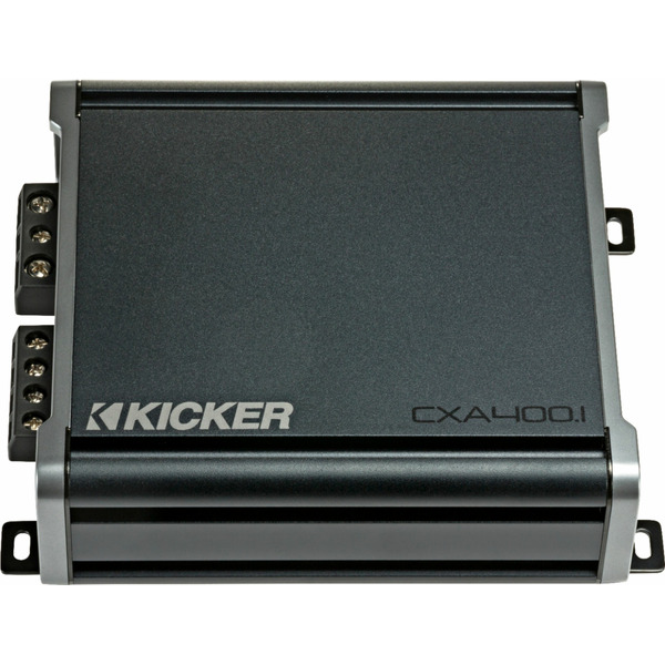 Kicker Black CX 400W Class D Digital Mono Amplifier With Variable Low-Pass Crossover