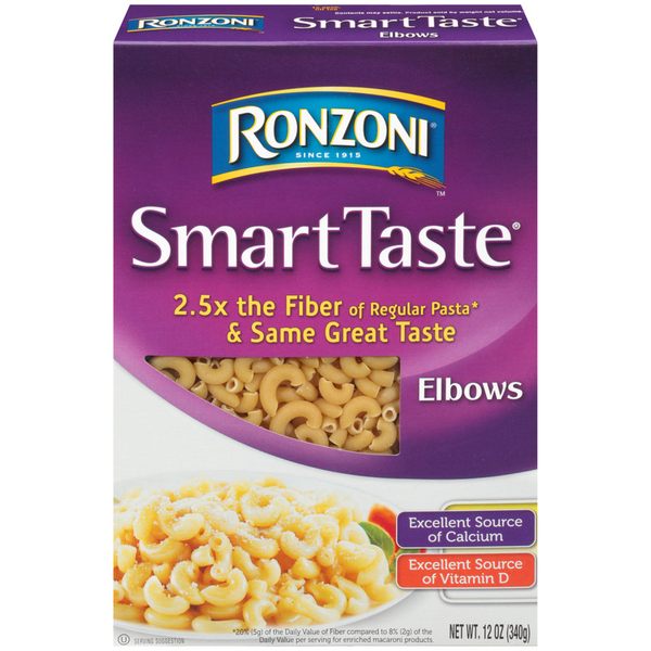 Ronzoni Smart Taste Elbows Pasta Good Source of Fiber Same-Day