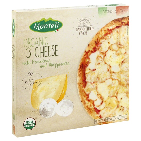 Monteli Organic 3 Cheese With Provolone And Mozzarella (12.34 oz) from