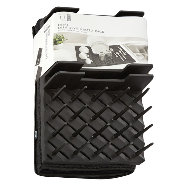ALDI ULoft Dish Drying Mat With Rack Black SameDay Delivery or