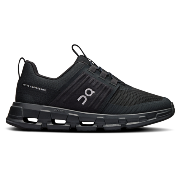 ON Kids' Preschool Cloudswift Medium Width Shoes, Size 1 - Black & Grey