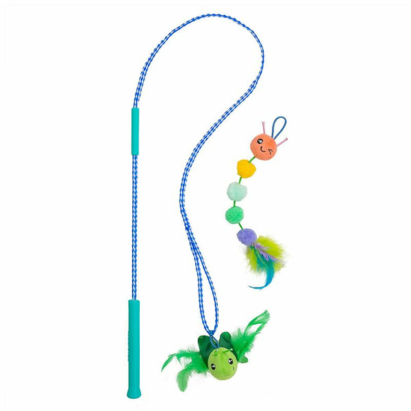 Cat Stages Tail Teaser Ground Prey Cat Toy, Multi