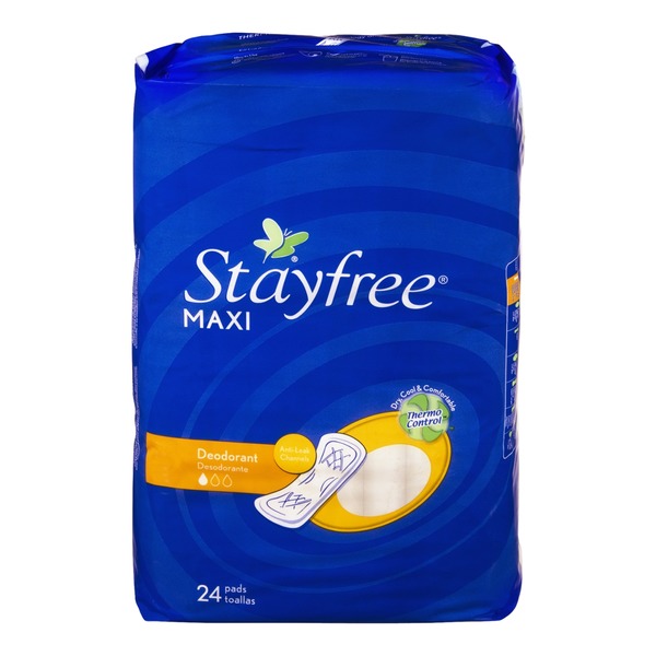 Stayfree Maxi Deodorant Pads 24 CT from Bianchini's Market Instacart
