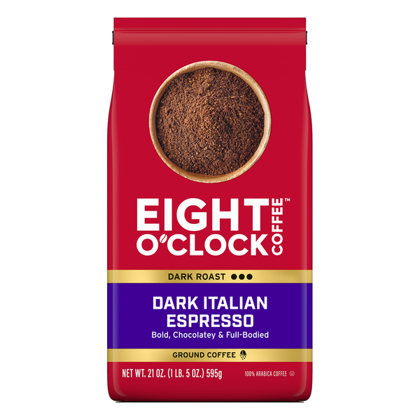 Eight O’Clock Dark Roast Ground Dark Italian Espresso Coffee
