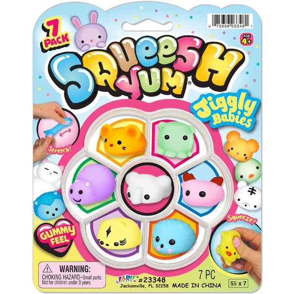 JA-RU Stretch & Squeeze Squeesh Yum Jiggly Babies Toys Same