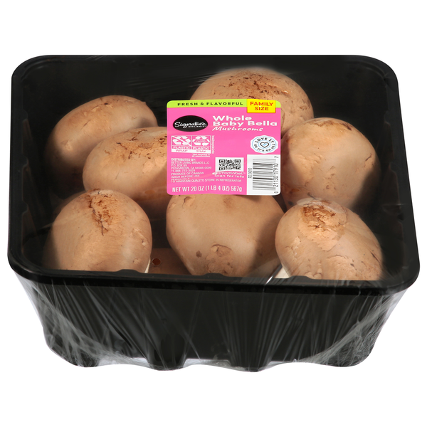 Signature SELECT Whole Baby Bella Mushrooms Family Size