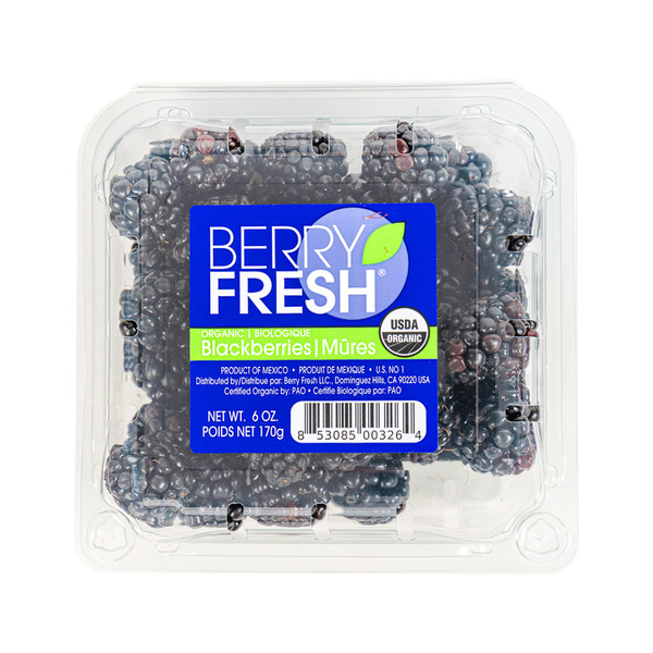 Berry Fresh Organic Blackberries Mures Same-Day Delivery or Pickup