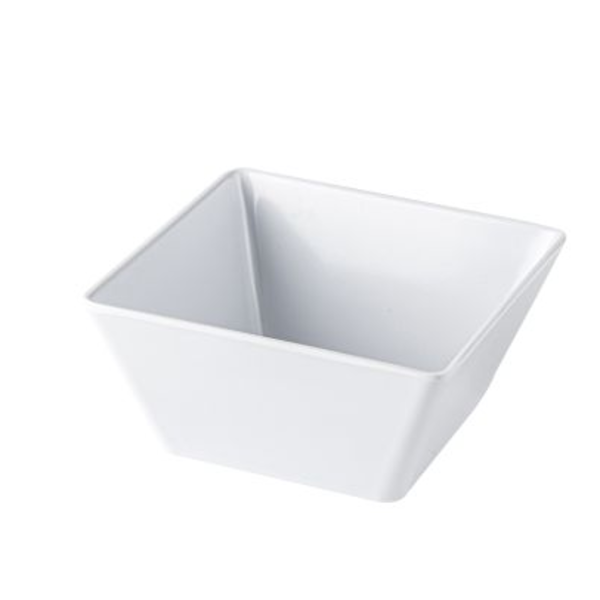 BOWL SQR WHITE 9.5IN